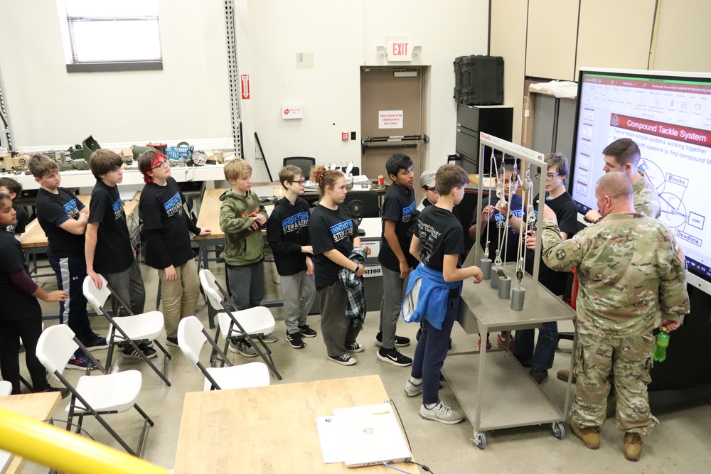 Innovations STEM Academy students visit RTS-Maintenance at Fort McCoy