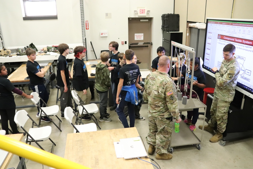 Innovations STEM Academy students visit RTS-Maintenance at Fort McCoy