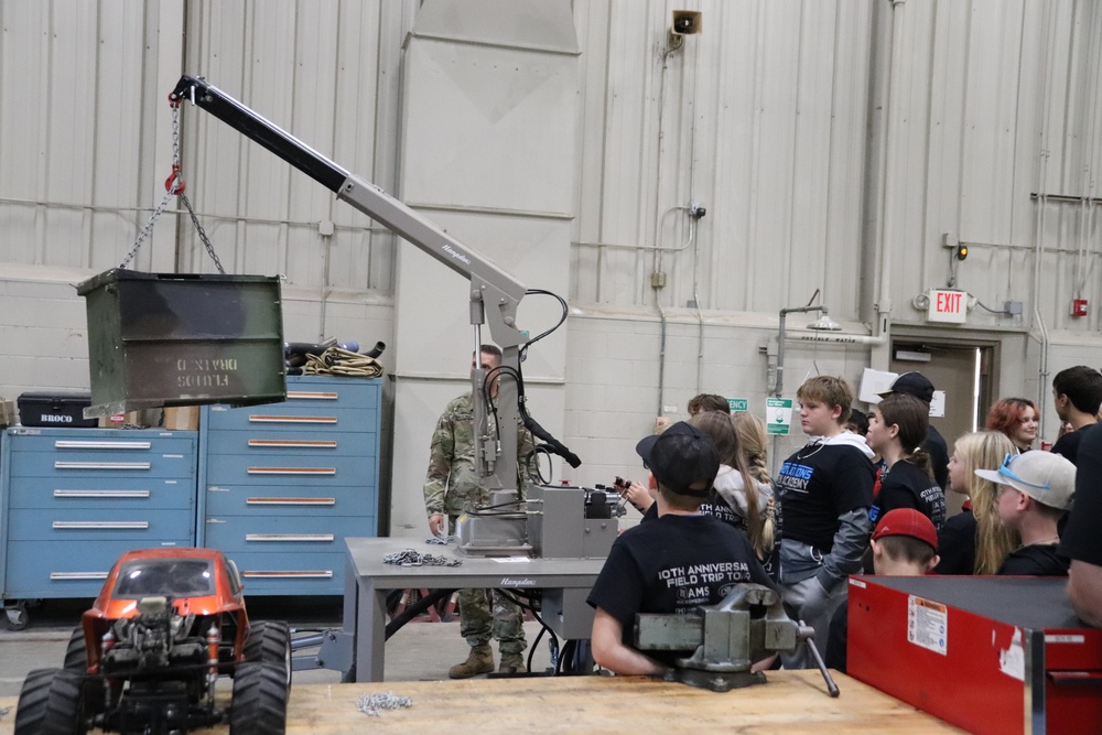 Innovations STEM Academy students visit RTS-Maintenance at Fort McCoy
