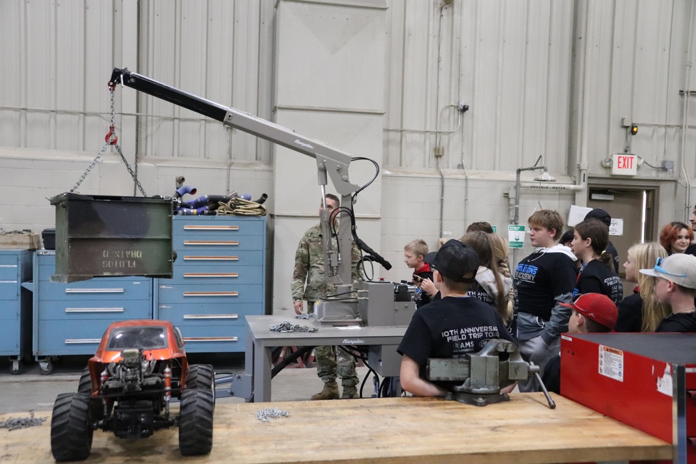 Innovations STEM Academy students visit RTS-Maintenance at Fort McCoy