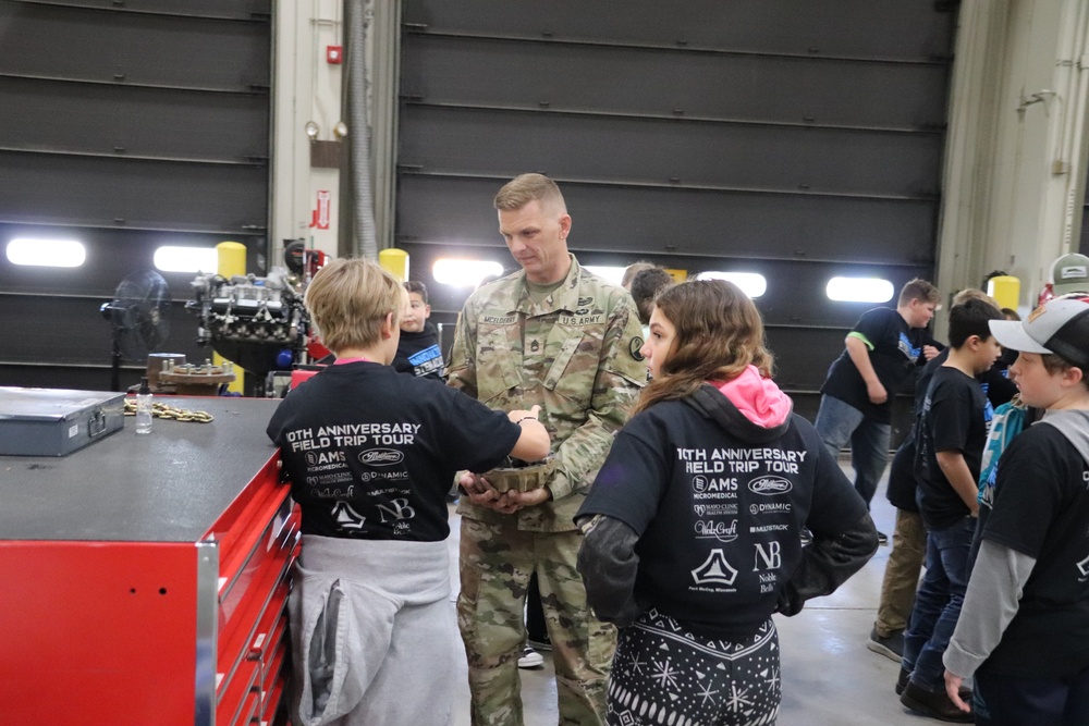 Innovations STEM Academy students visit RTS-Maintenance at Fort McCoy