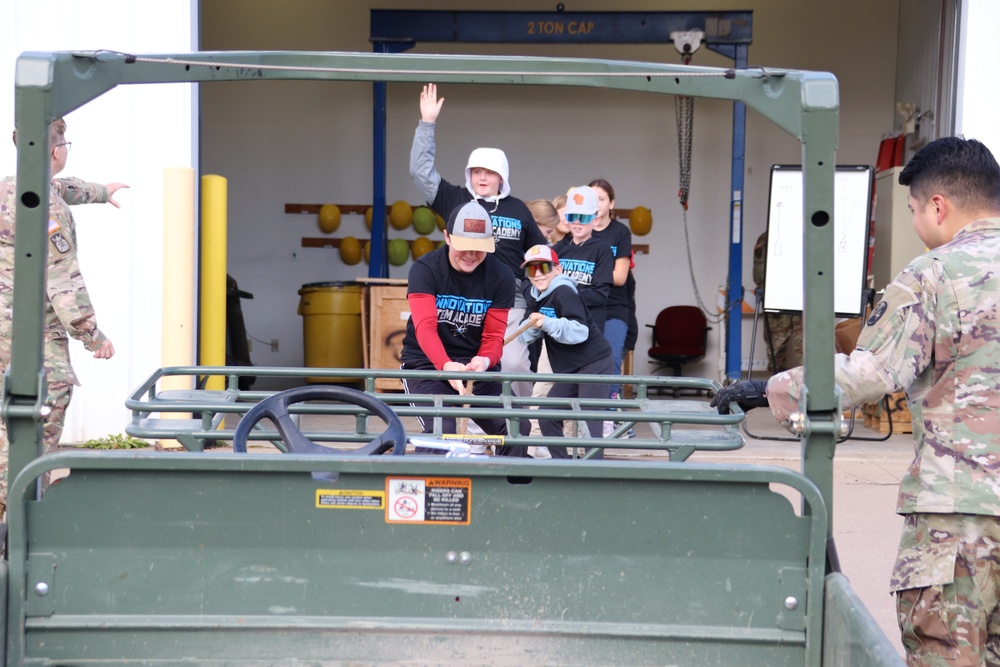 Innovations STEM Academy students visit RTS-Maintenance at Fort McCoy