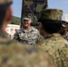 U.S. Marines and JGSDF Members hold capabilities brief