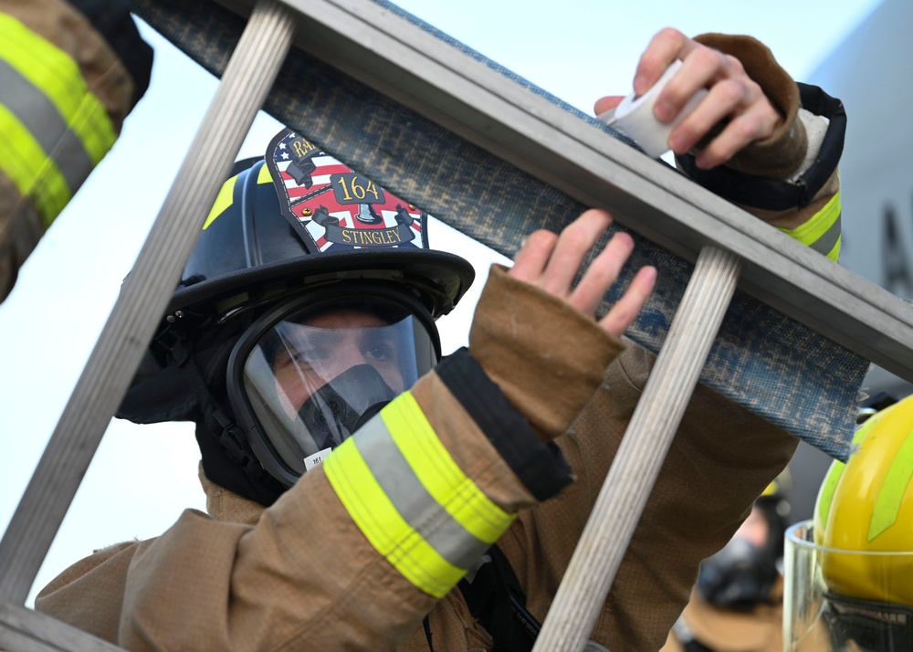 RAF Mildenhall conducts an aircraft mishap exercise