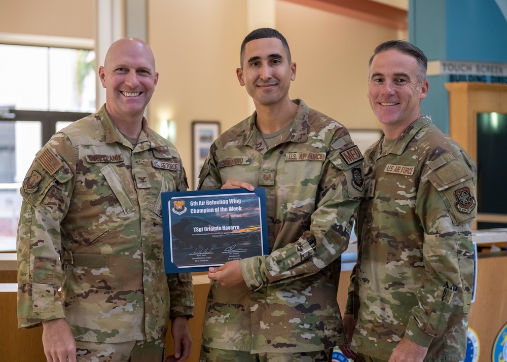 Champ of the week - Tech. Sgt. Orlando Navarro
