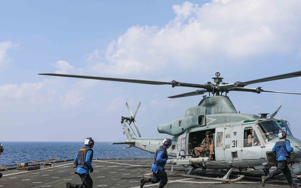 USS Carter Hall Conducts Flight Operations