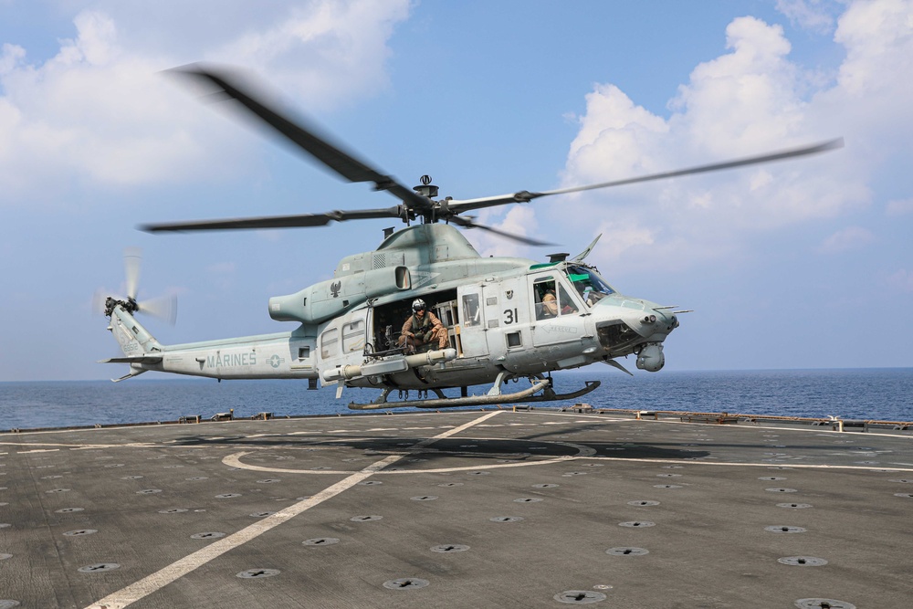 USS Carter Hall Conducts Flight Operations