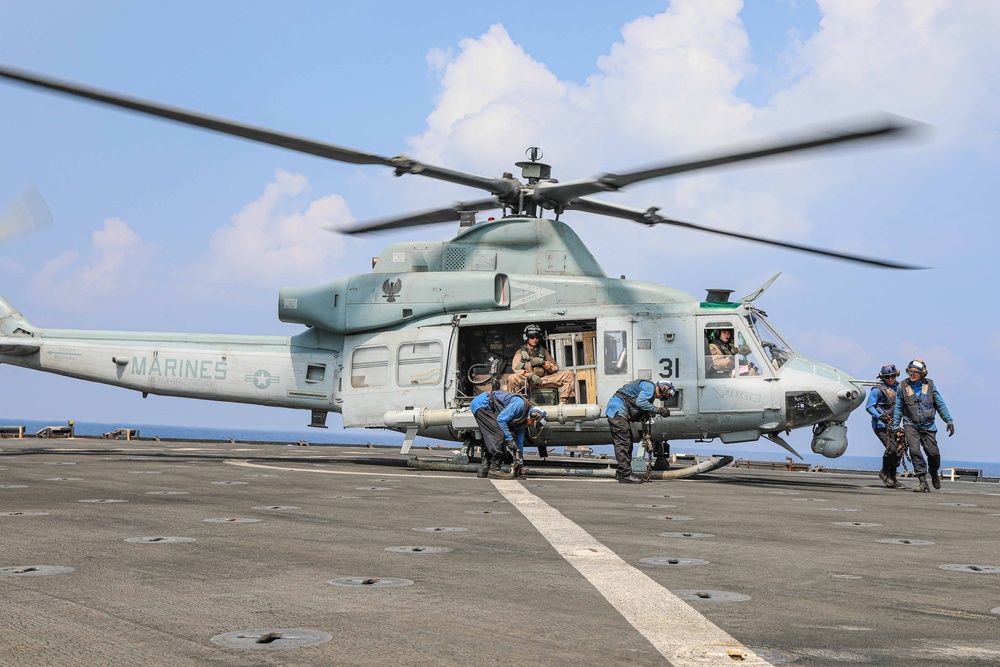 USS Carter Hall Conducts Flight Operations