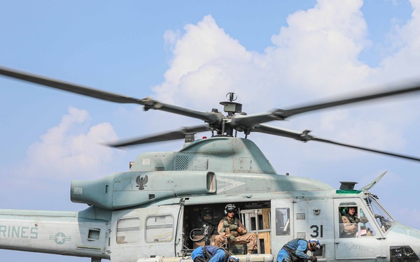 USS Carter Hall Conducts Flight Operations