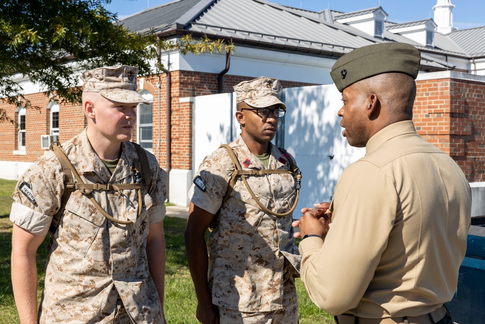 Marine Corps Officer Candidates Swear in Remotely to Optimize Training Time