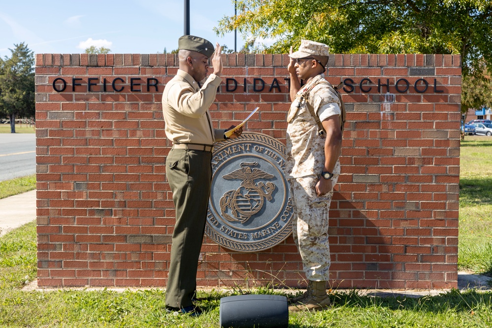 Marine Corps Officer Candidates Swear in Remotely to Optimize Training Time