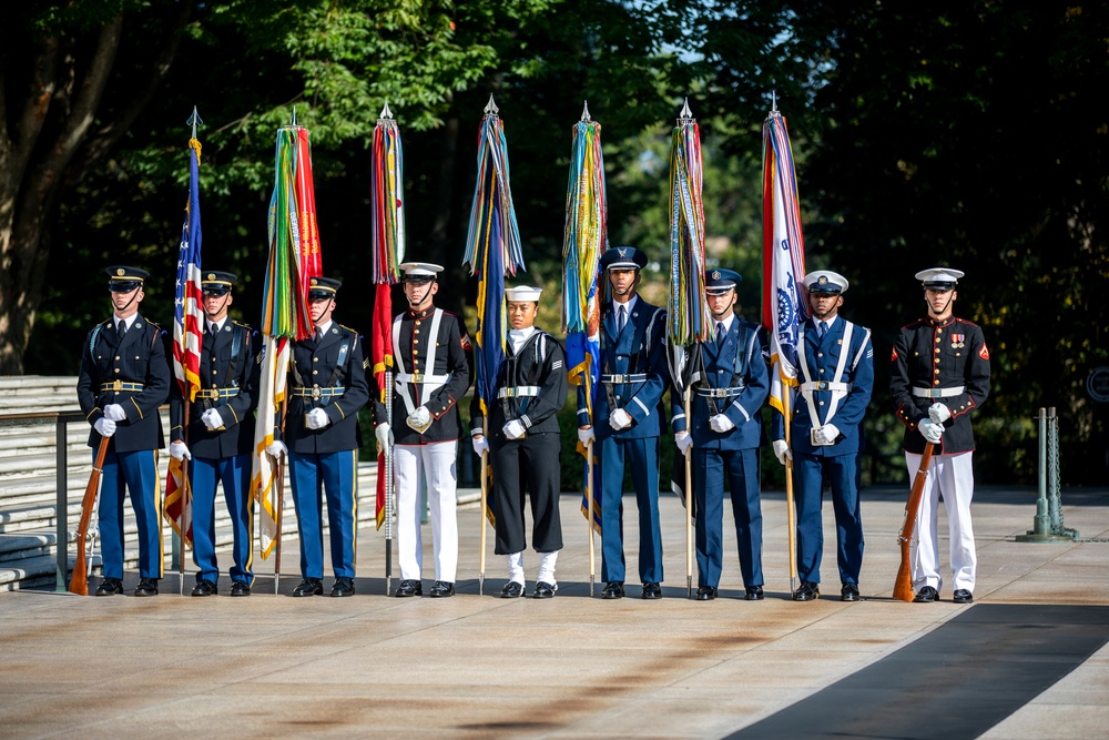 Minister of Defense of Japan Armed Forces Full Honors Wreath-Laying Ceremony