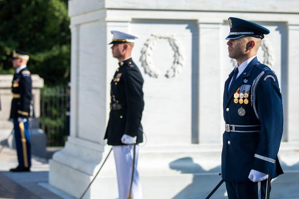 Minister of Defense of Japan Armed Forces Full Honors Wreath-Laying Ceremony