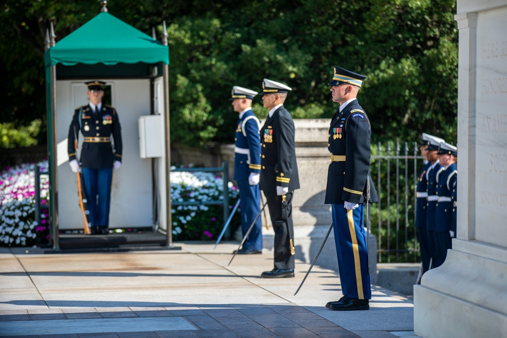 Minister of Defense of Japan Armed Forces Full Honors Wreath-Laying Ceremony