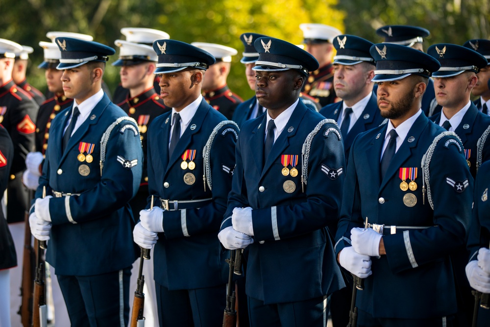 Minister of Defense of Japan Armed Forces Full Honors Wreath-Laying Ceremony