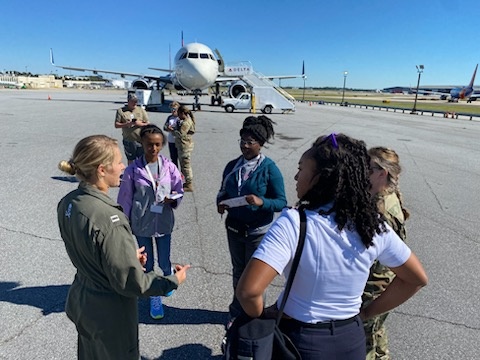 VFA-103 Aviators Participate in Girls Rock Wings Aviation Event