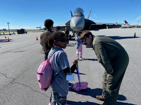 VFA-103 Aviators Participate in Girls Rock Wings Aviation Event