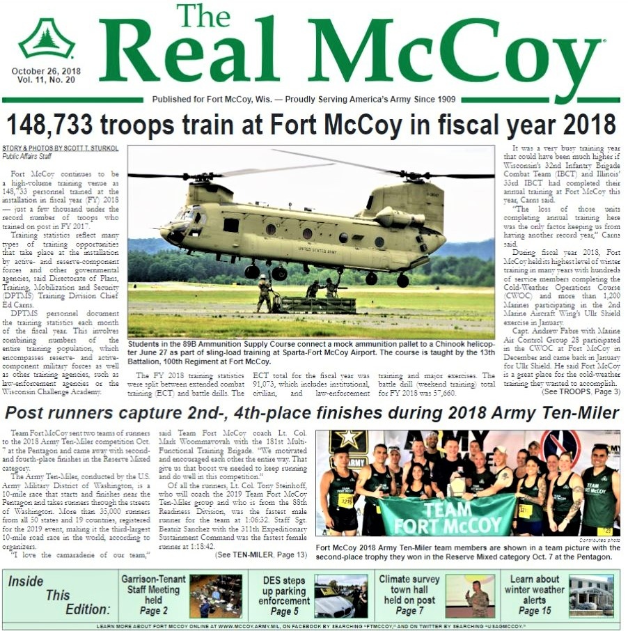 This Month in Fort McCoy History — October