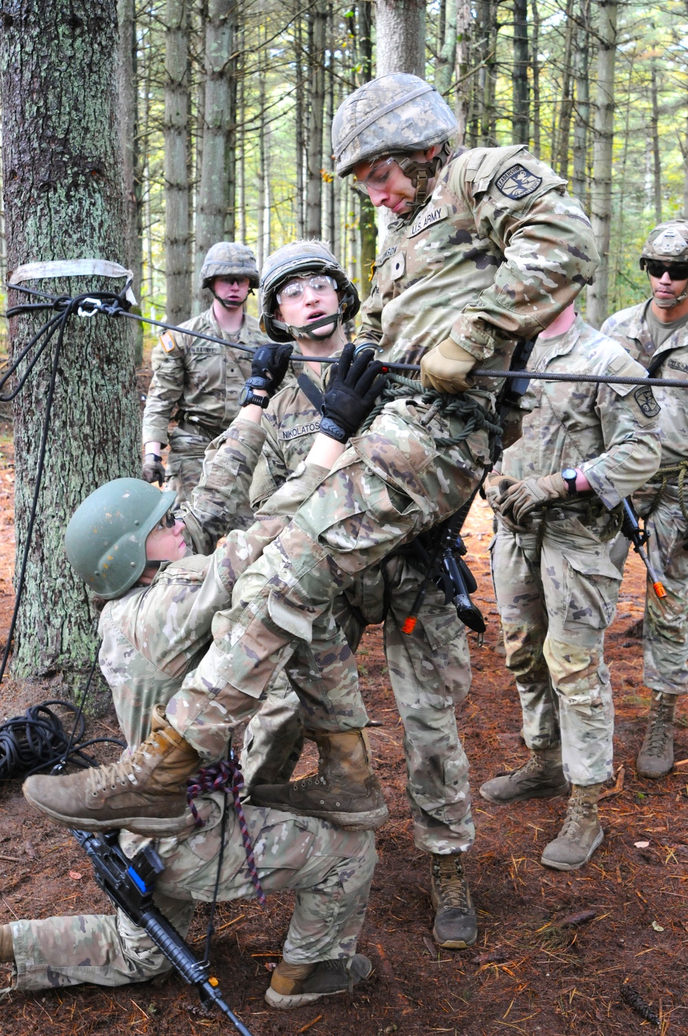 FORT DIX- ROTC 2ND BDE RANGER CHALLENGE (One Rope Bridge)