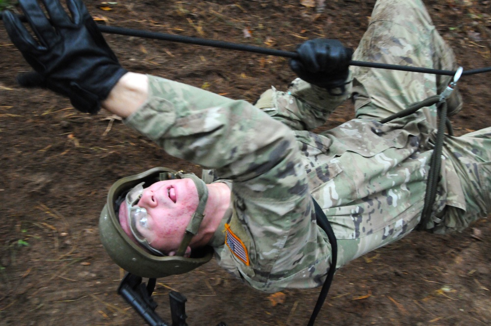 FORT DIX- ROTC 2ND BDE RANGER CHALLENGE (One Rope Bridge)