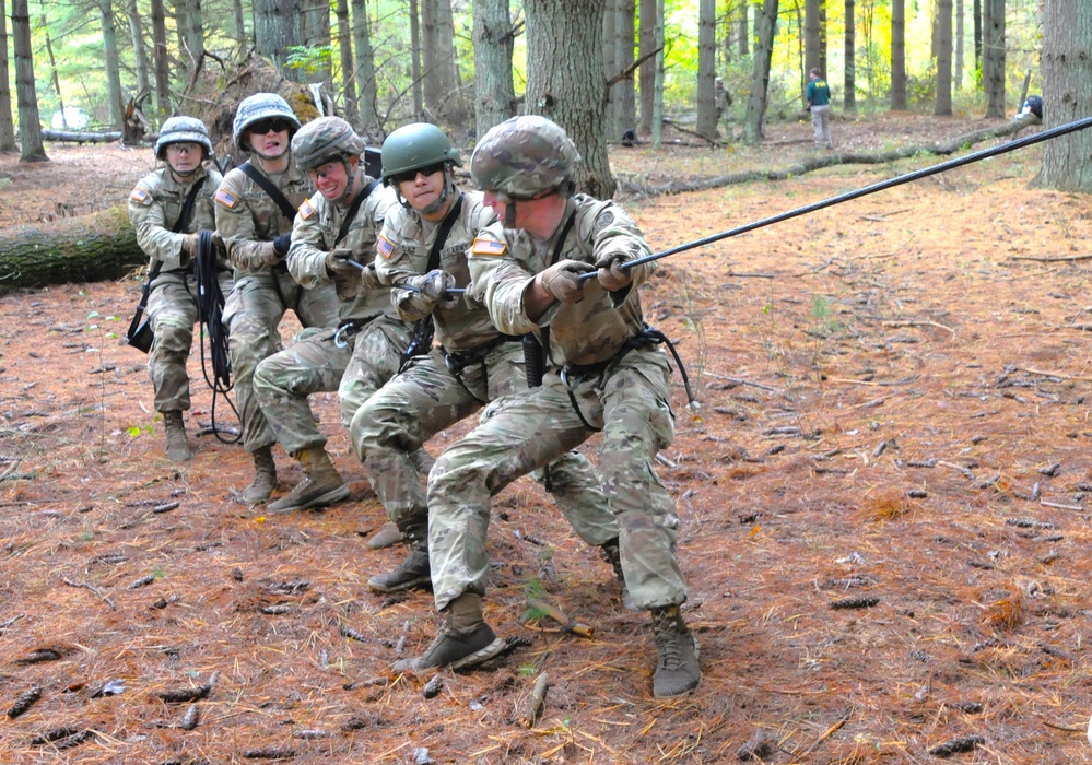 FORT DIX- ROTC 2ND BDE RANGER CHALLENGE (One Rope Bridge)