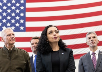 KOSOVO PRESIDENT VISITS IOWA NATIONAL GUARD