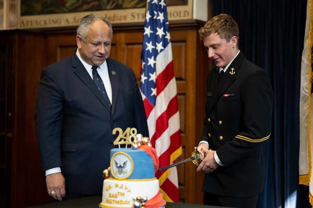 Secretary of the Navy, The Honorable Carlos Del Toro visits USCG Academy