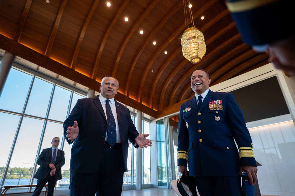 Secretary of the Navy Carlos Del Toro visits USCG Academy