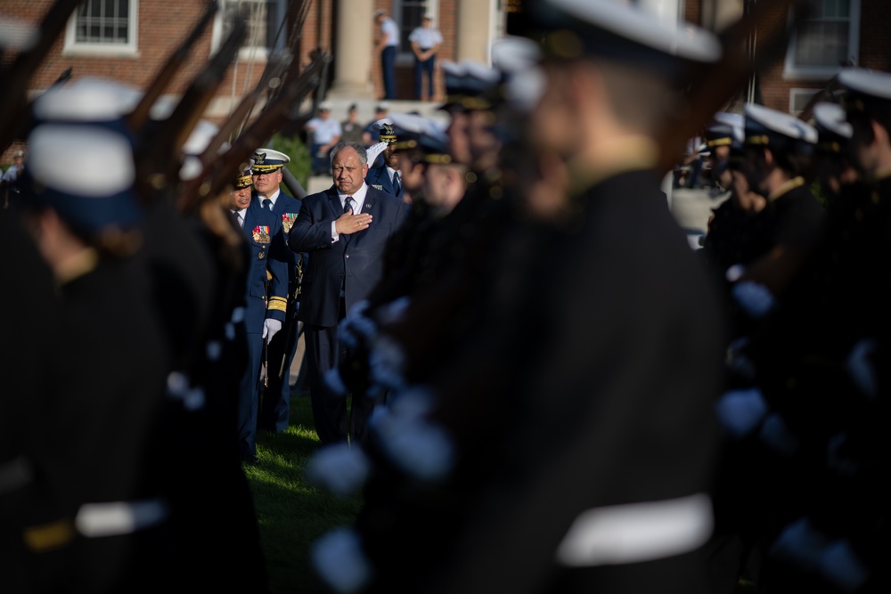 Secretary of the Navy Carlos Del Toro visits USCG Academy