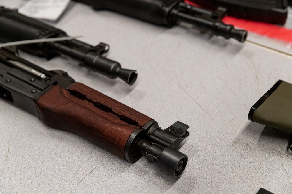 Cache of Seized Weapons