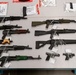 Cache of Seized Weapons