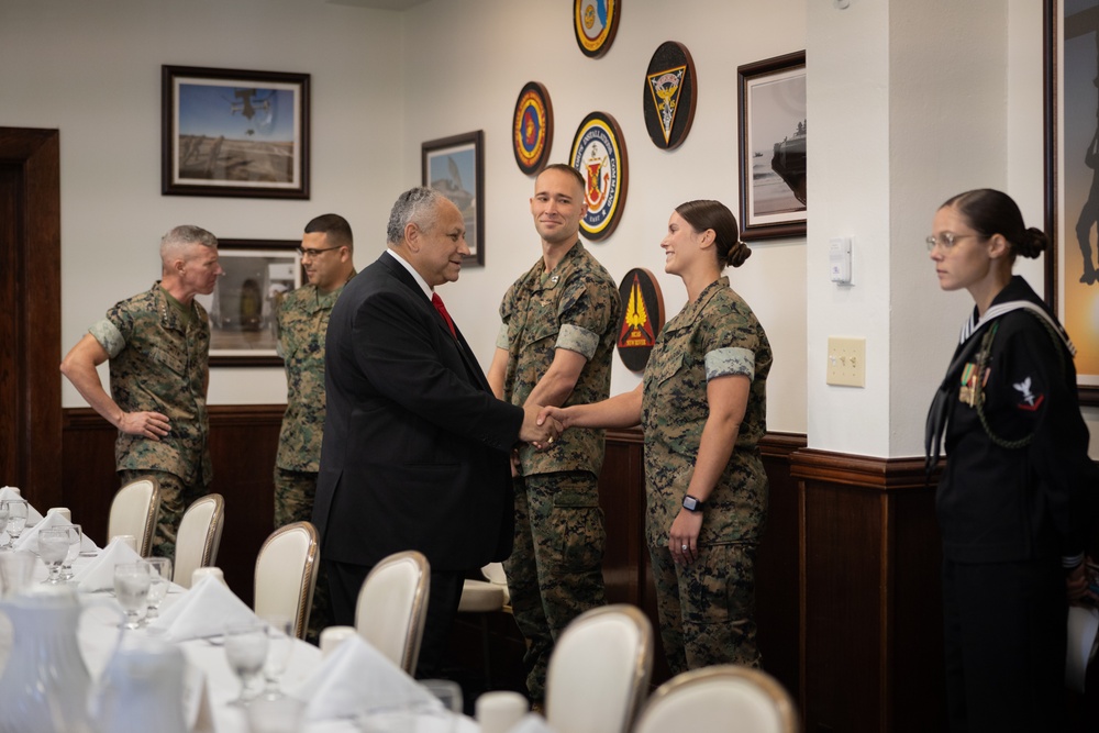 CMC and SECNAV Tour Marine Barracks across MCB Camp Lejeune