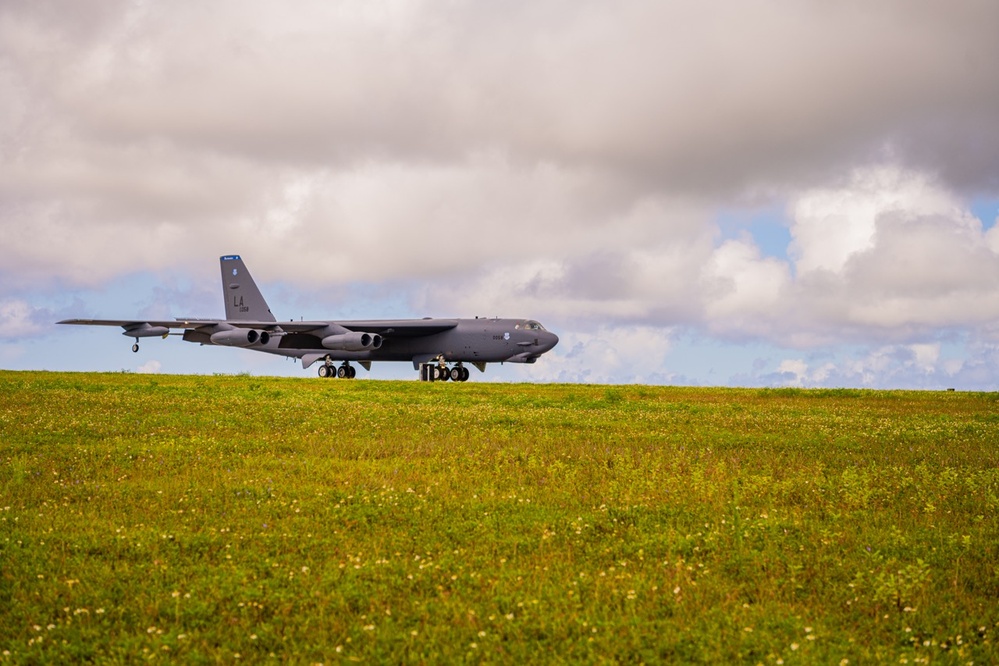 B-52's Land in Guam in Support of Bomber Task Force Mission