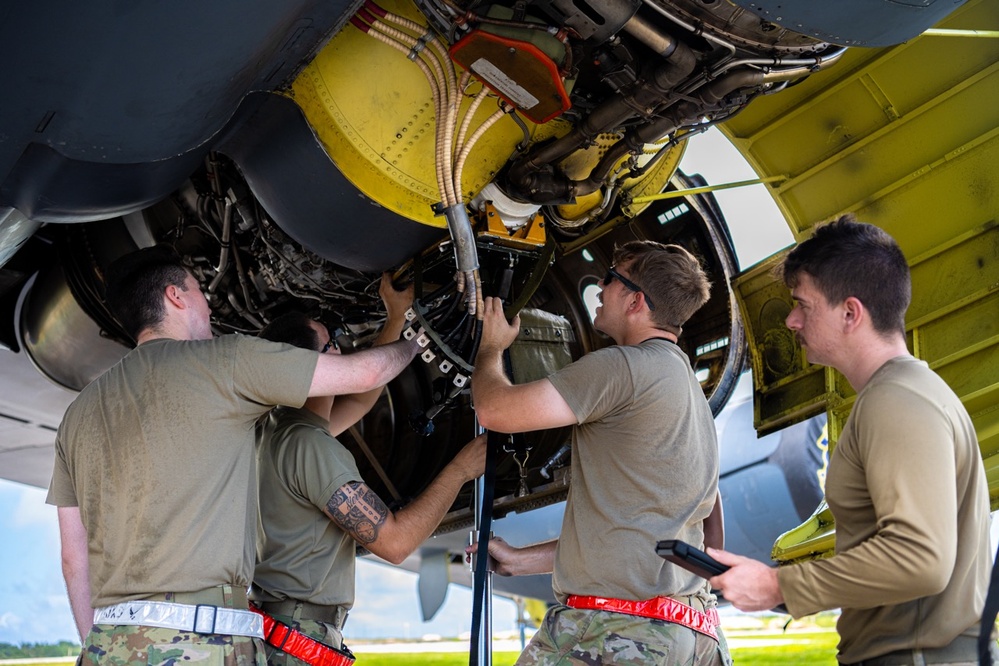 B-52's Land in Guam in Support of Bomber Task Force Mission