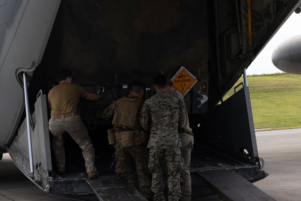 Resolute Dragon 23 FTX 3/12 HMMWV MC130J TRANSPORT