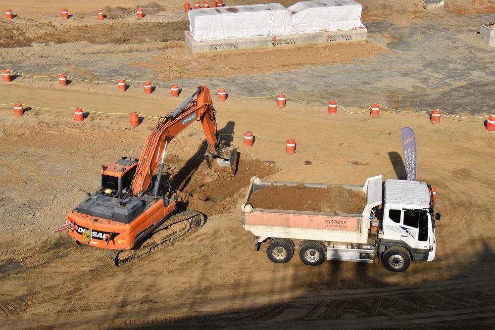 Army engineers construct $134 million vehicle maintenance facilities on Camp Humphreys