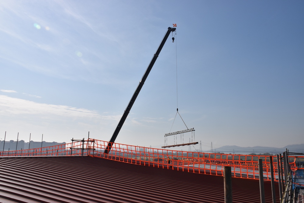 Army engineers construct $134 million vehicle maintenance facilities on Camp Humphreys
