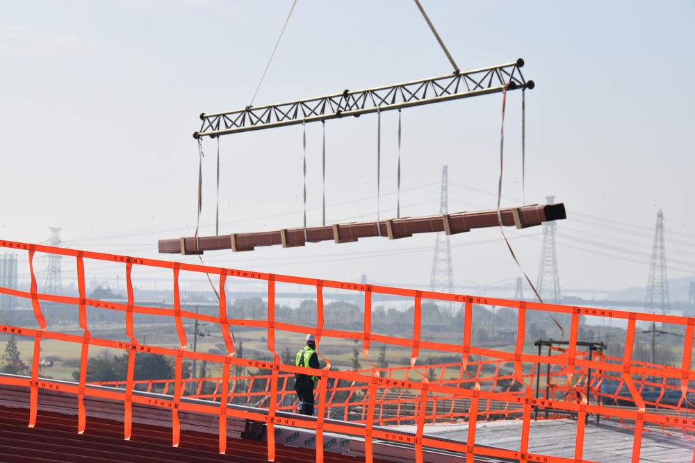 Army engineers construct $134 million vehicle maintenance facilities on Camp Humphreys