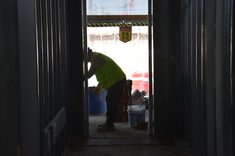 Army engineers construct $134 million vehicle maintenance facilities on Camp Humphreys