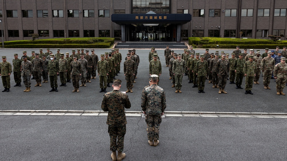 Resolute Dragon 23 FTX | III MEF, JGSDF participate in Promotion Ceremony