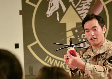 USAG Humphreys Weather Specialists Welcome Mosan Elementary School Students for STEM Briefing