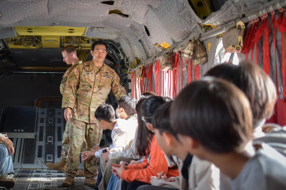 USAG Humphreys Weather Specialists Welcome Mosan Elementary School Students for STEM Briefing