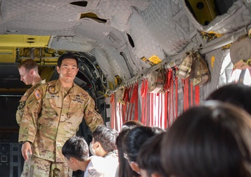 USAG Humphreys Weather Specialists Welcome Mosan Elementary School Students for STEM Briefing