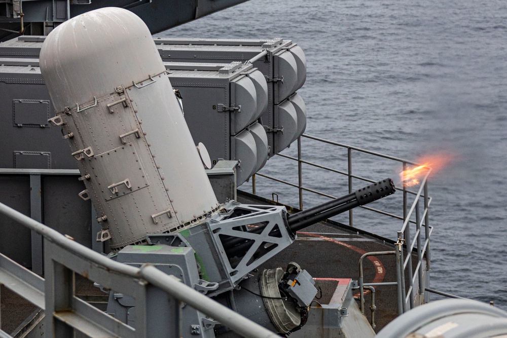 Abraham Lincoln conducts CIWS live-fire testing