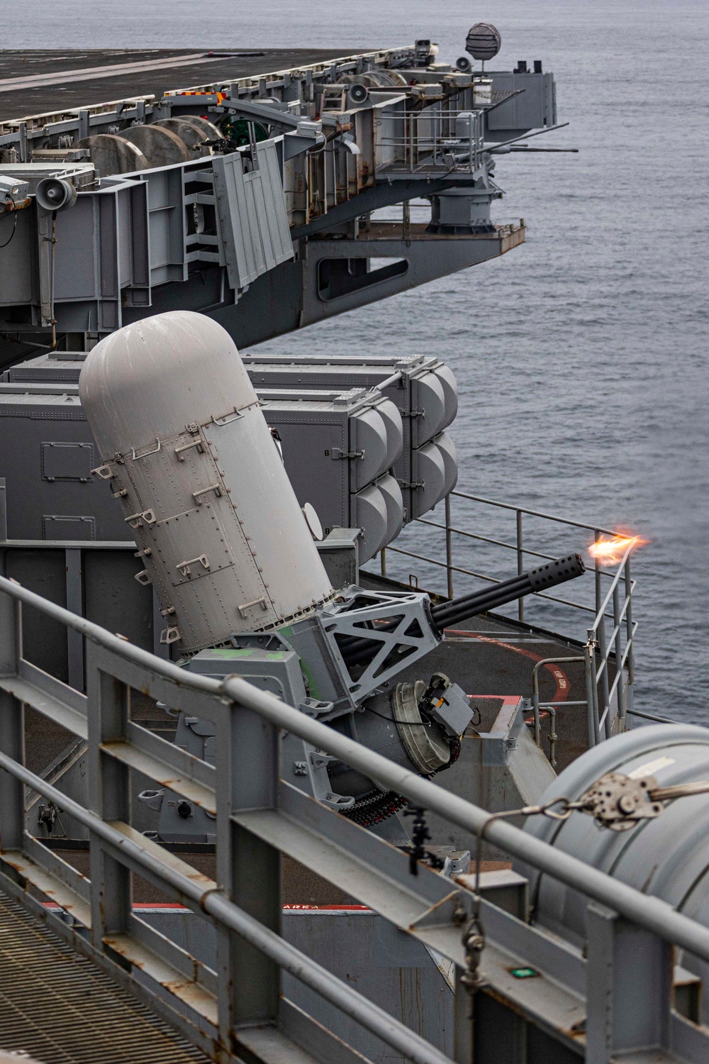 Abraham Lincoln conducts CIWS live-fire testing