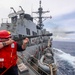 USS Shoup conducts replenishment-at-sea with USNS Tippecanoe and USNS Carl Brashear