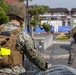 Active shield 2023; Marines set up concertina wire up around headquarters building