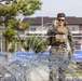 Active shield 2023; Marines set up concertina wire up around headquarters building