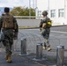 Active shield 2023; Marines set up concertina wire up around headquarters building