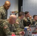 U.S. Army Maj. Brian Martin engages in a brief during the 15th EN BN CPX